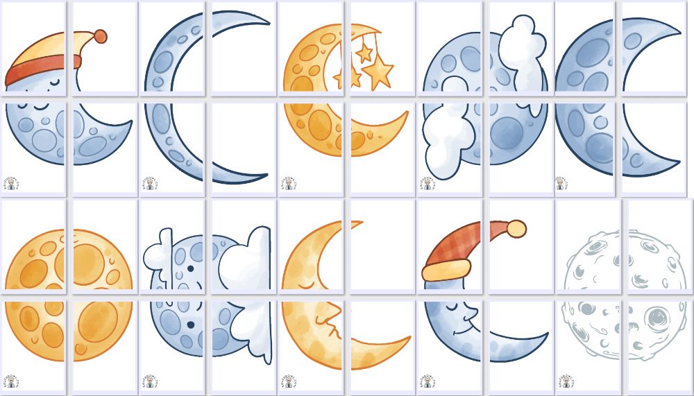 Dekoracje XXL: Księżyc (10 szablonów) Dekoracje Dekoracje (Dzień Astronomii) Dzień Astronomii 