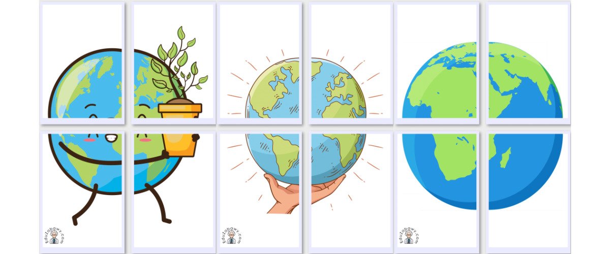 Dekoracje XXL do druku: Kula Ziemska / Ziemia (10 szablonów)