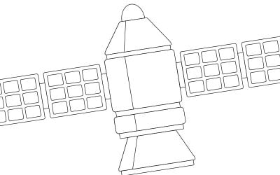 Kolorowanki do druku: Satelity (10 szablonów)