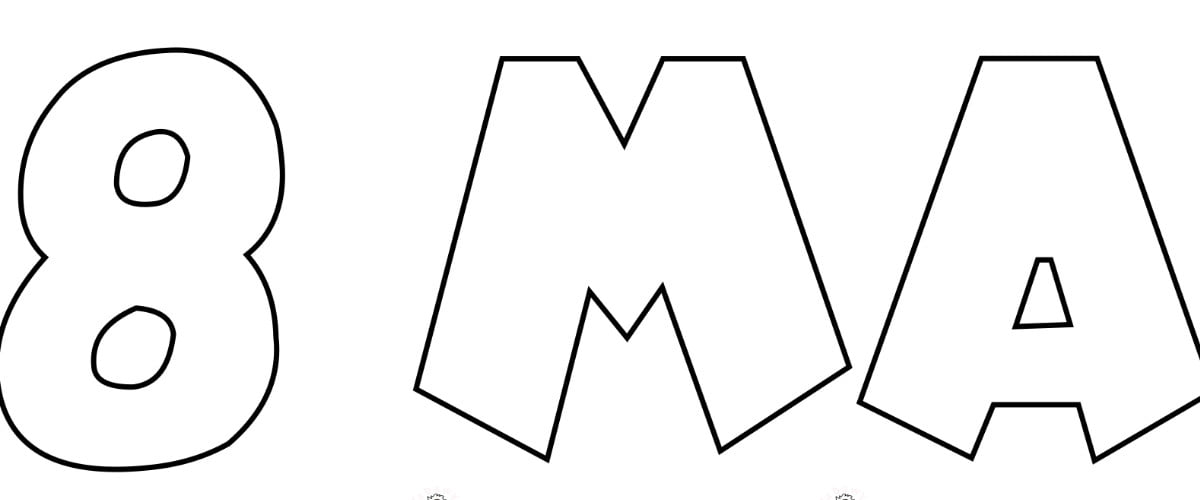 Napis do druku: 8 Marca – kontury