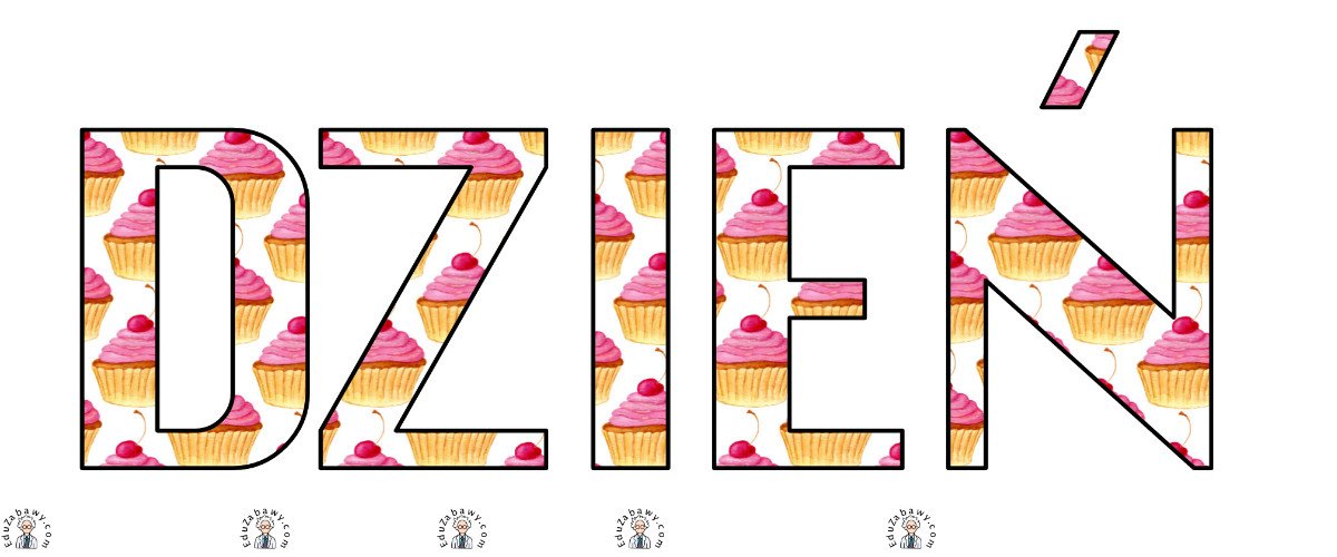 Napis do druku: Dzień Cukierników w babeczki