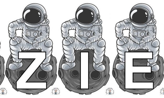 Napis do druku: Dzień Kosmosu – Astronauta