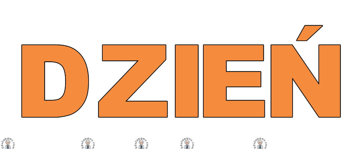 Napis do druku: Dzień Marchewki – pomarańczowy