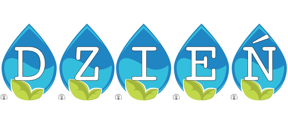 Napis do druku: Dzień Wody na kropli