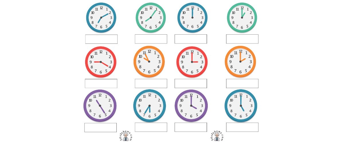Nauka zegara – napisz godzinę