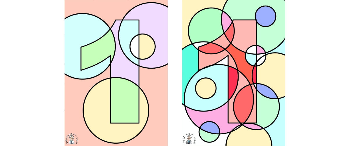 Ukryta cyfra 1 w rysunku do kolorowania