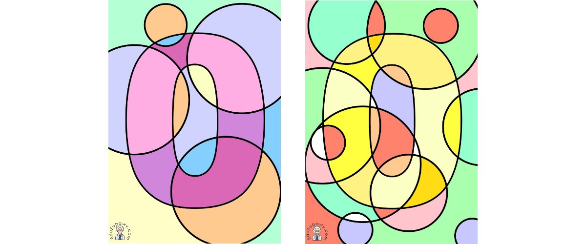 Ukryta cyfra 0 w rysunku do kolorowania