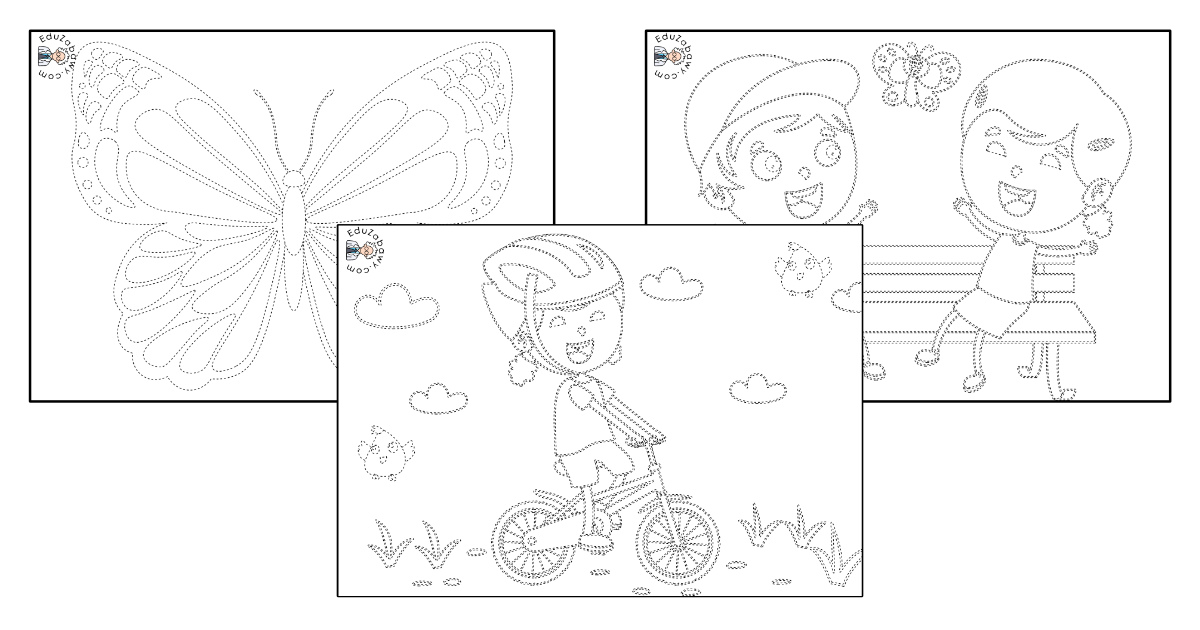 Karty pracy: Grafomotoryka: Wiosna