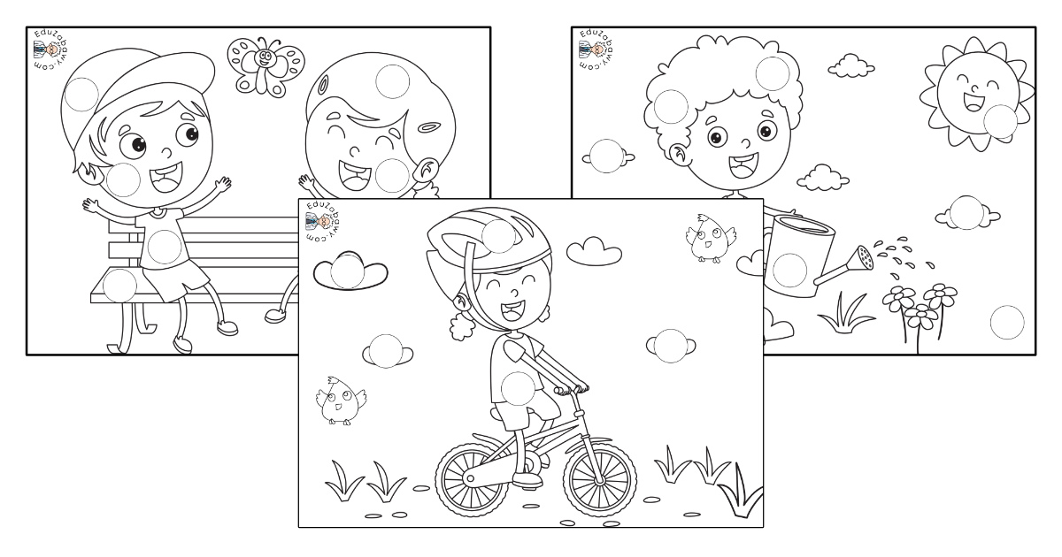 Karty pracy: Wyklejanki: Wiosna