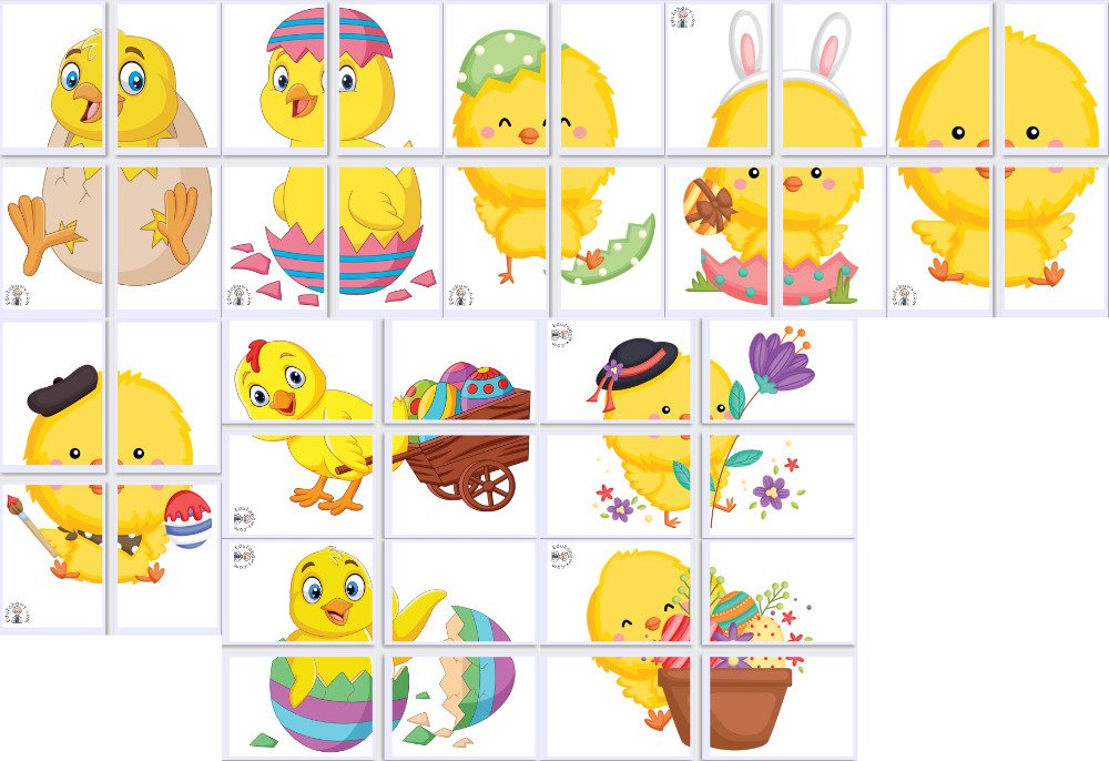 Dekoracje XXL: Kurczaczek wielkanocny (10 szablonów) Dekoracje Dekoracje (Wielkanoc) Wielkanoc 