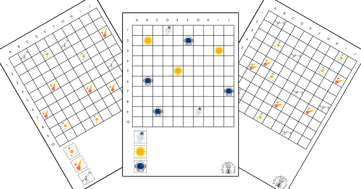 Karty pracy: Kodowanie – statki: Kosmos