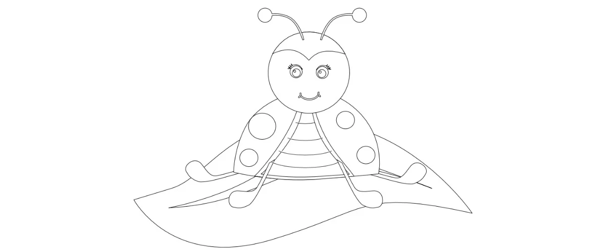 Kolorowanki do druku: Biedronki (10 szablonów)