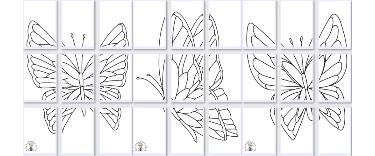 Kolorowanki XXL: Motyle (10 szablonów)