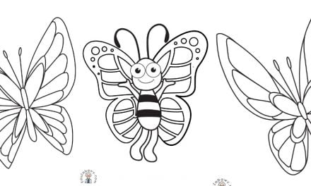 Kolorowanki do druku: Motyle (10 szablonów)
