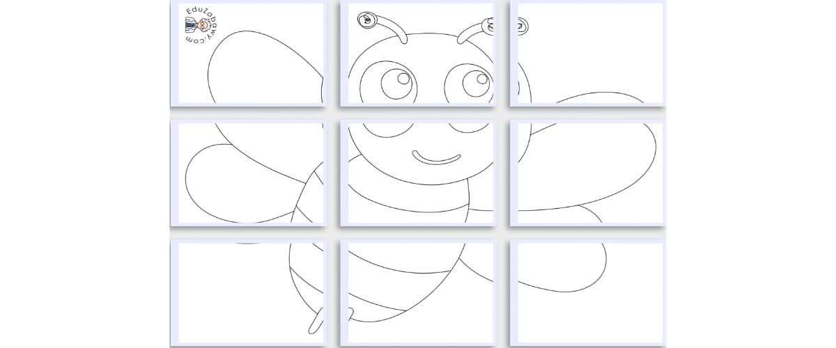 Kolorowanki XXL do druku: Pszczoły (10 szablonów)