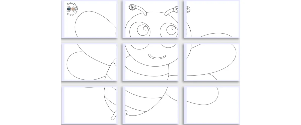 Kolorowanki XXL do druku: Pszczoły (10 szablonów)