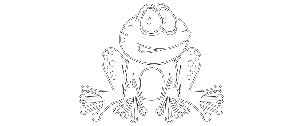 Kolorowanki do druku: Żaby (10 szablonów)