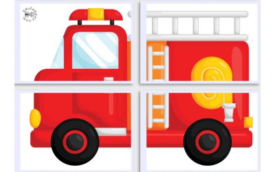 Dekoracje XXL do druku: Pożar, gaśnica, wóz strażacki (10 szablonów)