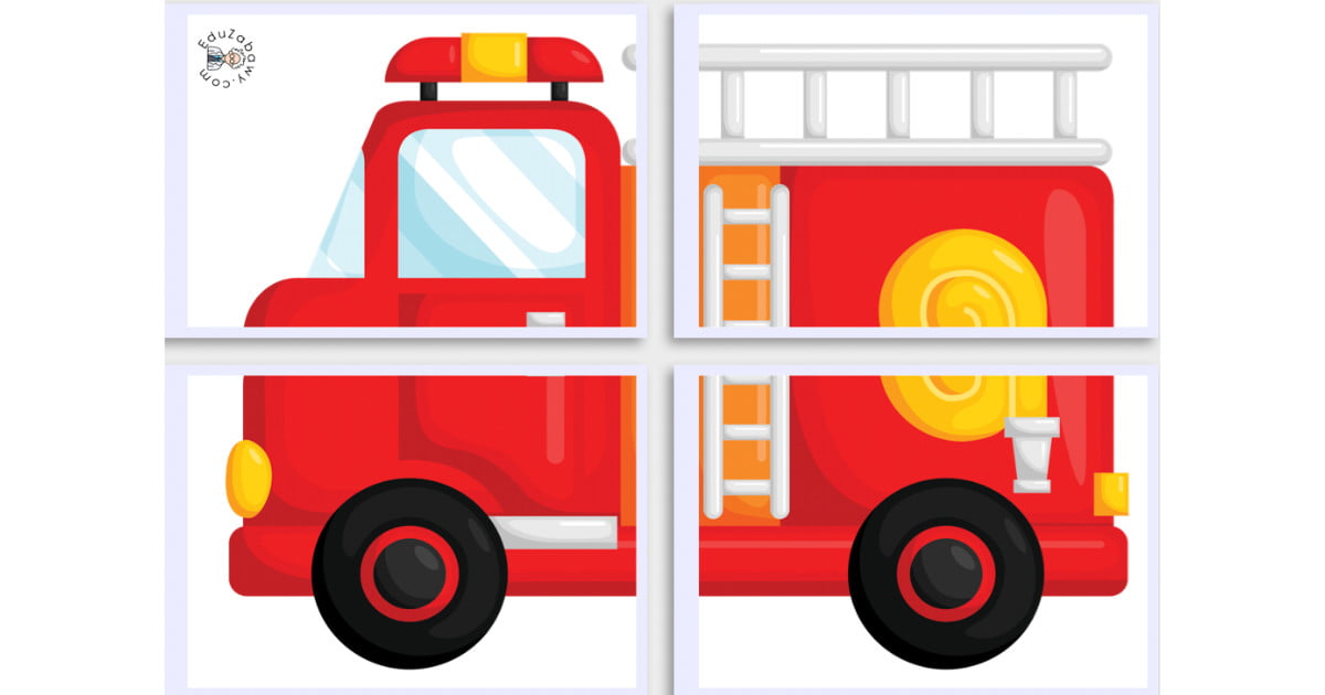 Dekoracje XXL: Pożar, gaśnica, wóz strażacki (10 szablonów)