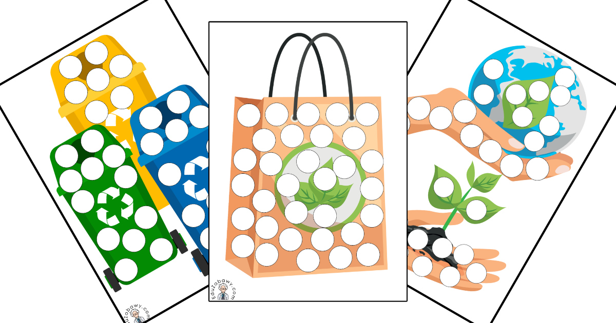 Karty pracy: Wypełnij kolorem: Dzień Ziemi