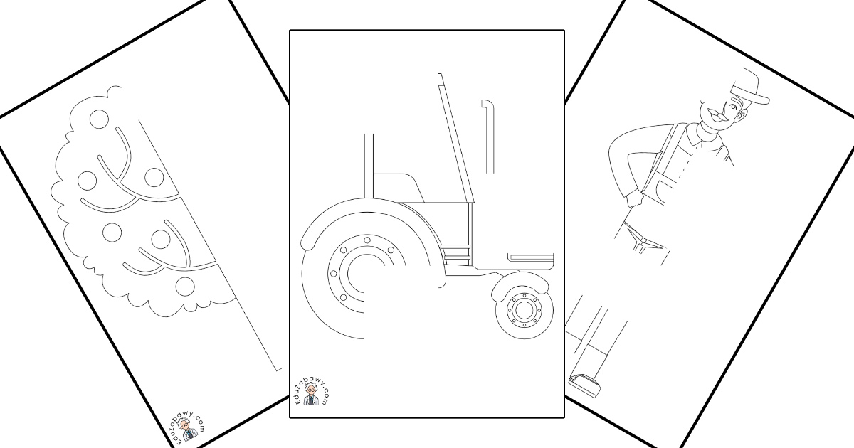 Karty pracy: Dokończ obrazek: Na wsi