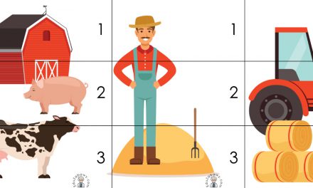 Karty pracy: Puzzle 3 elementy: Na wsi