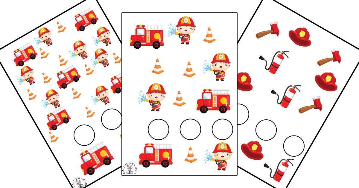 Karty pracy: Bystre oczko: Strażak