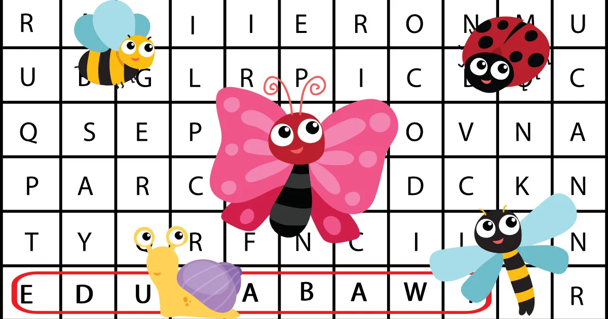 Wykreślanka online: Mieszkańcy wiosennej łąki