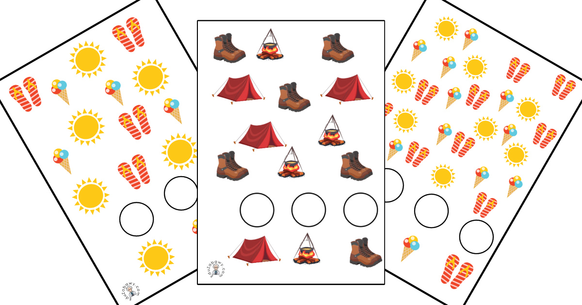 Karty pracy: Bystre oczko: Lato