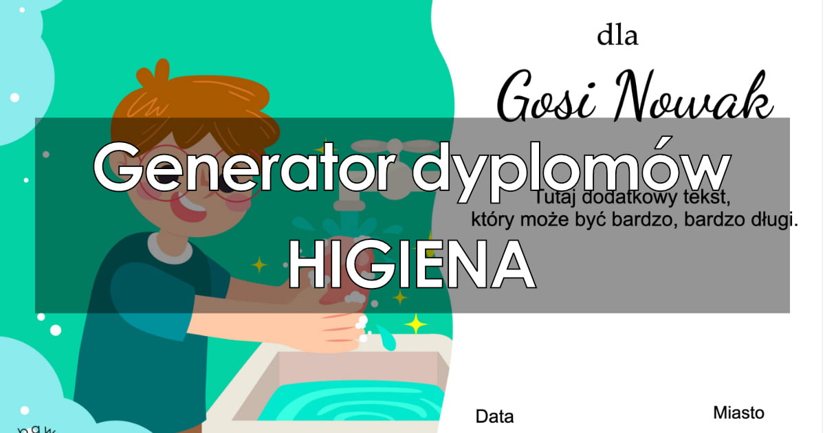 Generator dyplomów – Higiena