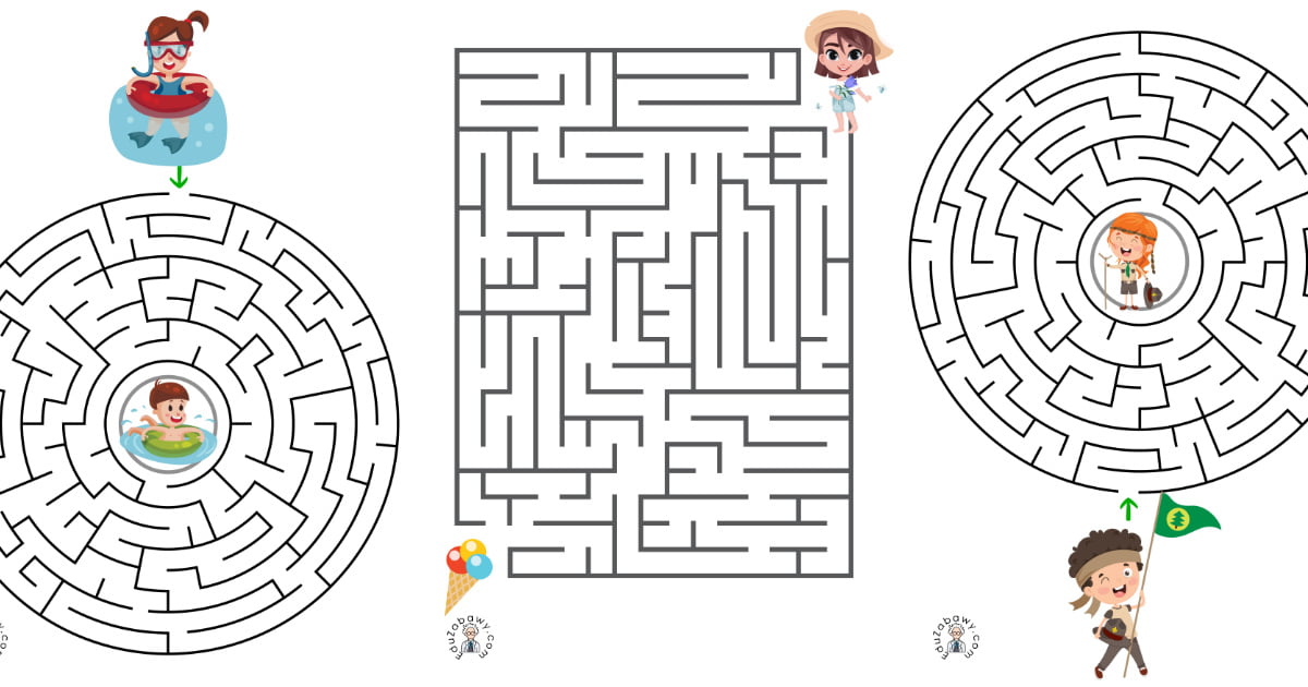 Karty pracy: Labirynty: Lato