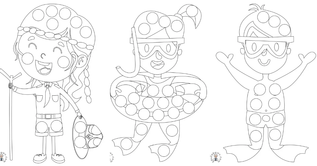 Karty pracy: Wyklejanki: Lato