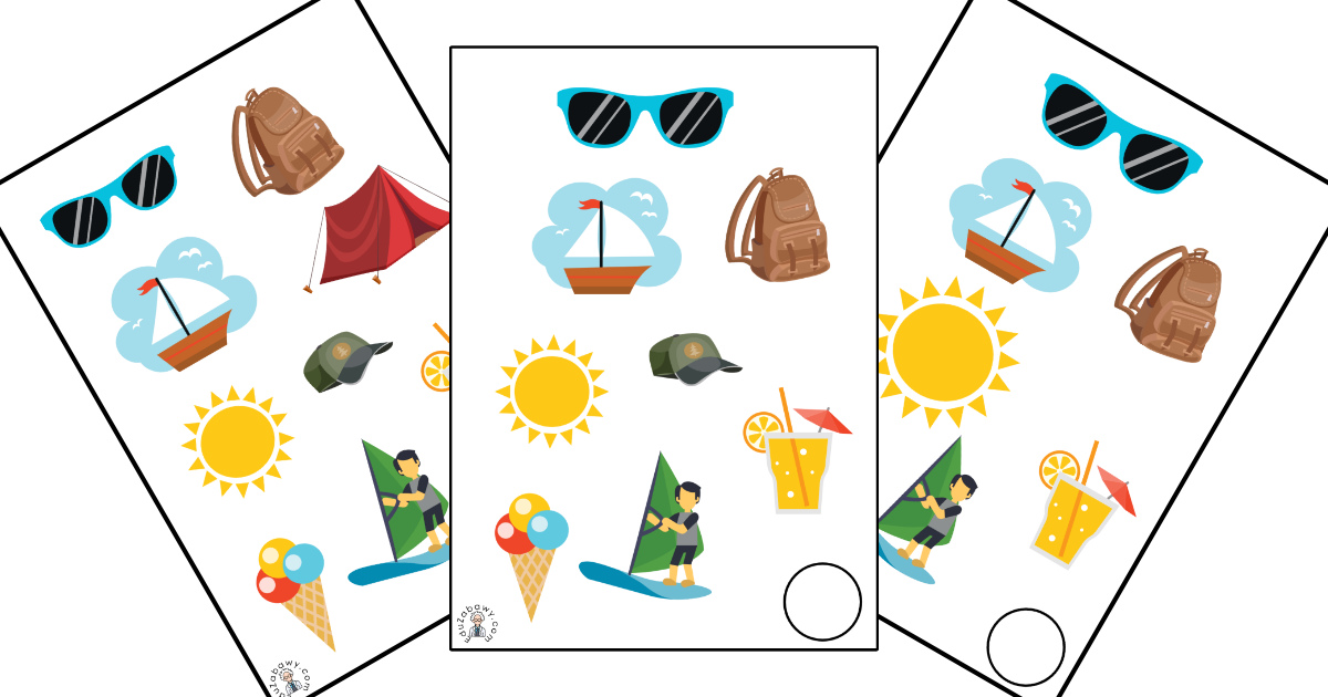 Karty pracy: Nauka liczenia: Lato