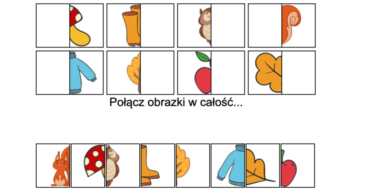 Gra online: Połącz obrazki: Jesień