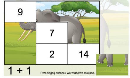 Gra online: Puzzle matematyczne: Zwierzęta dzikie
