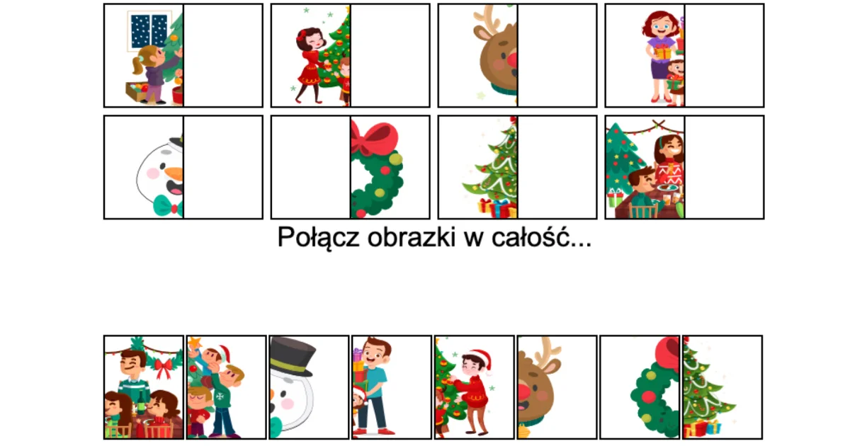 Gra online: Połącz obrazki: Boże Narodzenie