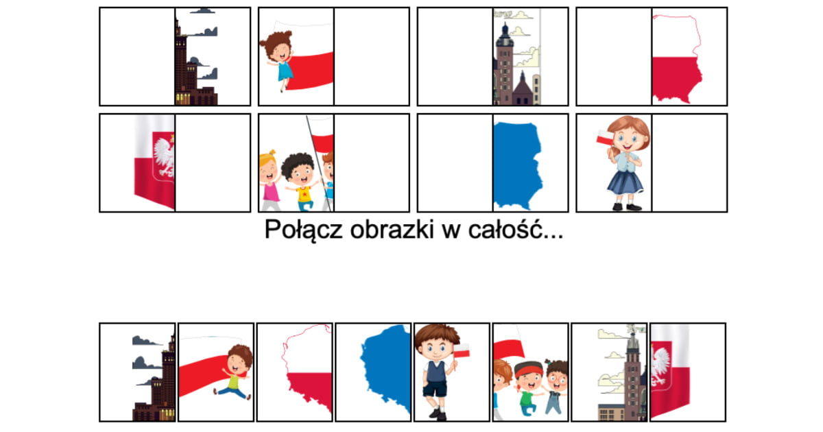 Gra online: Połącz obrazki: Patriotyczne
