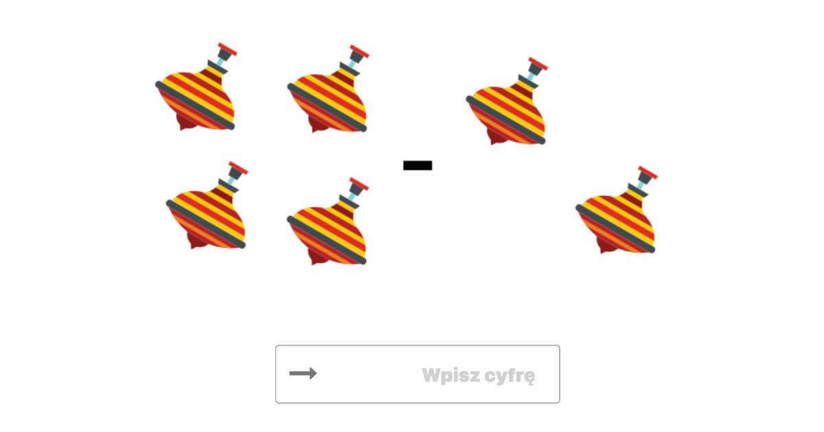 Quiz: Odejmowanie  do 10 na obrazkach
