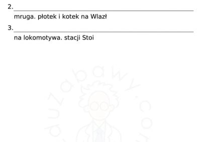 Generator kart pracy: Rozsypanka wyrazowa 41