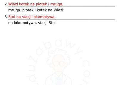 Generator kart pracy: Rozsypanka wyrazowa 42