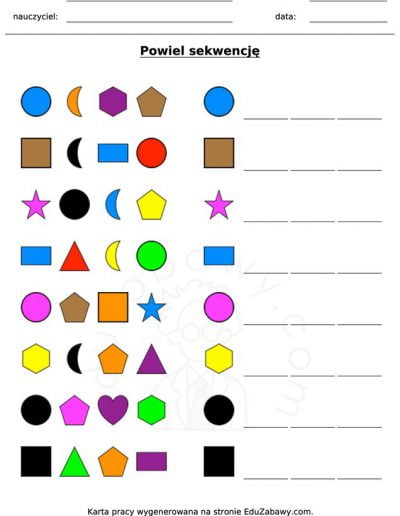 Generator kart pracy: Sekwencje 4