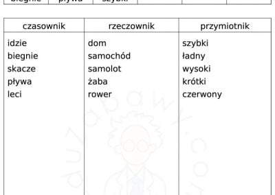 Generator kart pracy: Sortowanie / Kategoryzowanie 42