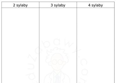 Generator kart pracy: Sortowanie / Kategoryzowanie 43