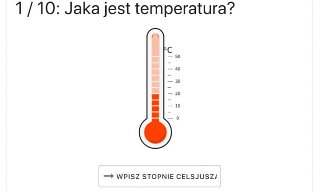 Quiz: Jaka jest temperatura?