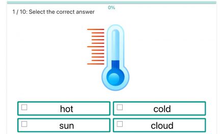 Ćwiczenie na angielskie słownictwo: Nazwij – pogoda / Name – weather
