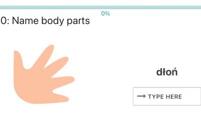 Ćwiczenie na angielskie słownictwo: Podpisz części ciała / Name body parts