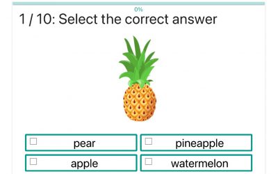 Ćwiczenie na angielskie słownictwo: Nazwij owoce / Name fruits