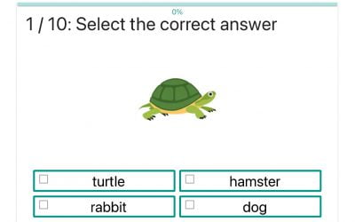 Ćwiczenie na angielskie słownictwo: Nazwij zwierzę / Name the pet (select)