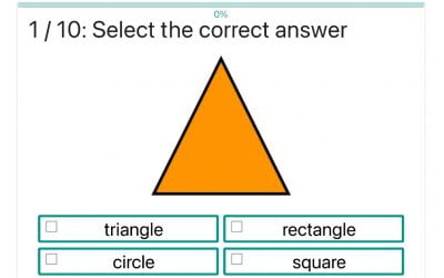 Quiz na angielskie słownictwo: Nazwij figurę / Name the shape