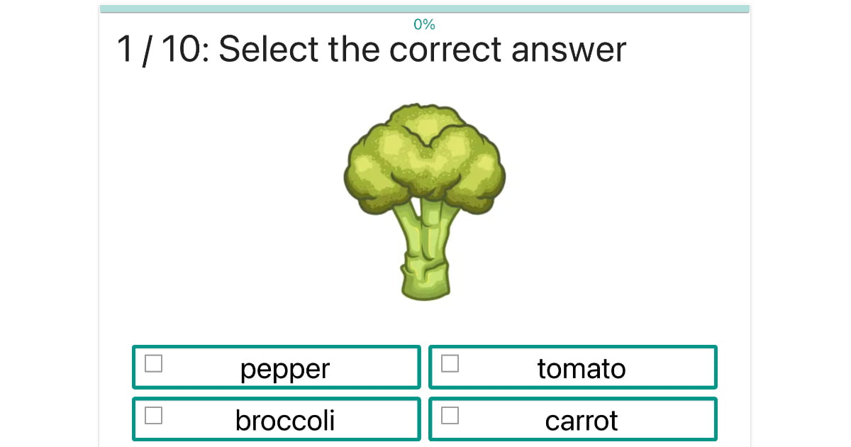 Ćwiczenie na angielskie słownictwo: Nazwij warzywa / Name vegetables
